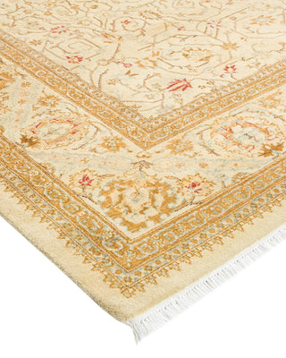 Traditional Mogul Ivory Wool Runner 6' 3" x 12' 7" - Solo Rugs