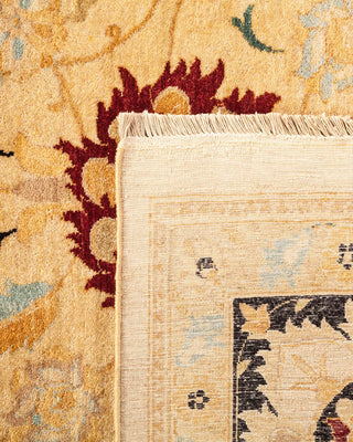 Traditional Mogul Ivory Wool Area Rug 10' 2" x 13' 9" - Solo Rugs