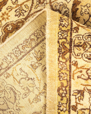 Traditional Mogul Yellow Wool Area Rug 4' 2" x 6' 2" - Solo Rugs