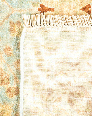 Traditional Mogul Light Blue Wool Area Rug 4' 2" x 6' 6" - Solo Rugs