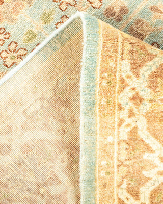 Traditional Mogul Light Blue Wool Area Rug 4' 2" x 6' 6" - Solo Rugs