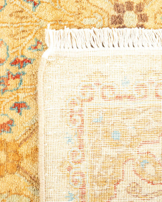 Traditional Mogul Ivory Wool Area Rug 4' 2" x 6' 5" - Solo Rugs