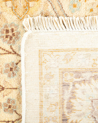 Traditional Mogul Ivory Wool Area Rug 4' 4" x 5' 10" - Solo Rugs