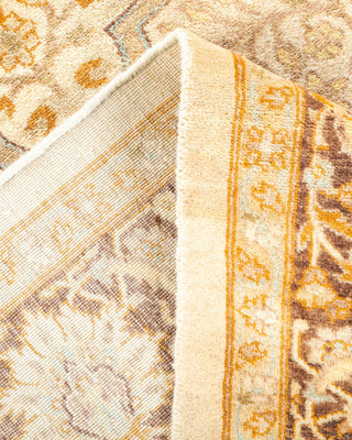 Traditional Mogul Ivory Wool Area Rug 4' 4" x 5' 10" - Solo Rugs