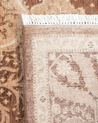 Traditional Mogul Brown Wool Area Rug 4' 2" x 6' 3" - Solo Rugs