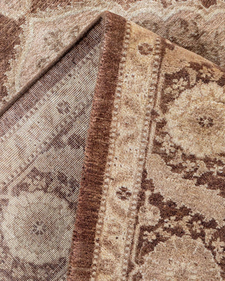 Traditional Mogul Brown Wool Area Rug 4' 2" x 6' 3" - Solo Rugs