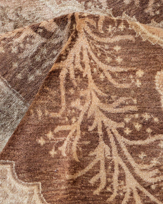 Traditional Mogul Brown Wool Area Rug 4' 2" x 6' 3" - Solo Rugs