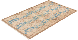 Traditional Mogul Brown Wool Area Rug 3' 2" x 5' 2" - Solo Rugs