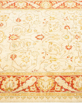 Traditional Mogul Ivory Wool Runner 3' 1" x 12' 2" - Solo Rugs