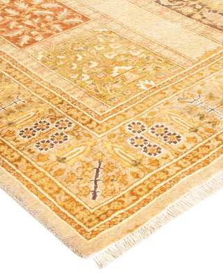 Traditional Mogul Ivory Wool Runner 3' 0" x 10' 10" - Solo Rugs