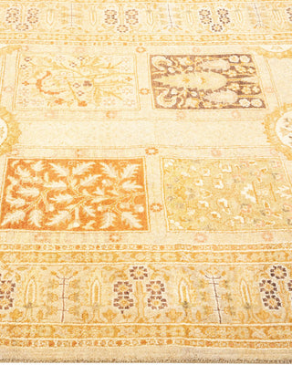 Traditional Mogul Ivory Wool Runner 3' 0" x 10' 10" - Solo Rugs