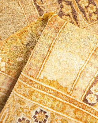 Traditional Mogul Ivory Wool Runner 3' 0" x 10' 10" - Solo Rugs