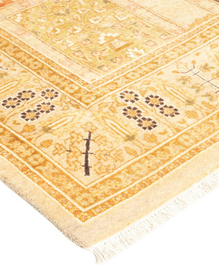 Traditional Mogul Ivory Wool Runner 3' 0" x 9' 2" - Solo Rugs