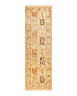 Traditional Mogul Ivory Wool Runner 3' 0" x 9' 2" - Solo Rugs