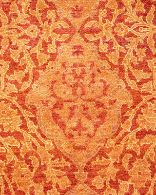 Traditional Mogul Orange Wool Runner 2' 8" x 13' 7" - Solo Rugs
