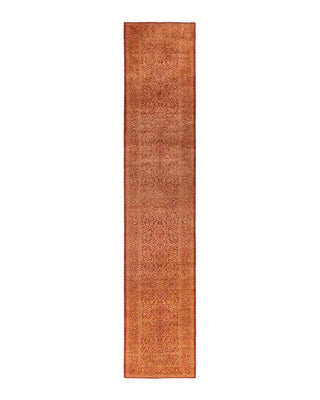 Traditional Mogul Orange Wool Runner 2' 8" x 13' 7" - Solo Rugs