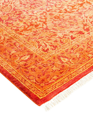 Traditional Mogul Orange Wool Runner 2' 7" x 11' 9" - Solo Rugs