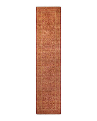 Traditional Mogul Orange Wool Runner 2' 7" x 11' 9" - Solo Rugs