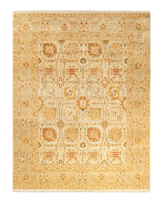 Eclectic, One-of-a-Kind Hand-Knotted Area Rug - Ivory, 7' 10" x 10' 3" - Solo Rugs