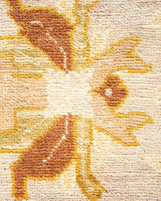 Contemporary Eclectic Ivory Wool Area Rug 8' 1" x 10' 6" - Solo Rugs