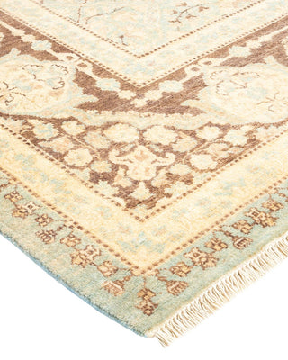 Contemporary Eclectic Light Blue Wool Area Rug 8' 3" x 10' 4" - Solo Rugs
