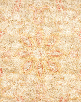 Contemporary Eclectic Green Wool Area Rug 6' 1" x 9' 0" - Solo Rugs