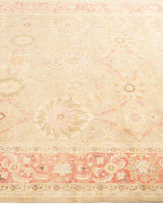 Contemporary Eclectic Green Wool Area Rug 6' 1" x 9' 0" - Solo Rugs