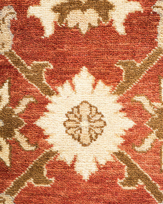 Contemporary Eclectic Yellow Wool Area Rug 6' 1" x 8' 10" - Solo Rugs