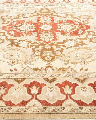 Contemporary Eclectic Yellow Wool Area Rug 6' 1" x 8' 10" - Solo Rugs