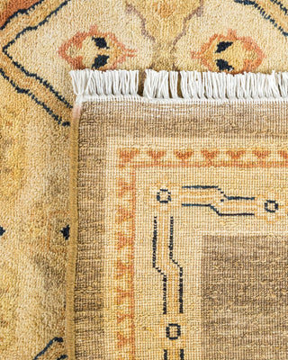 Contemporary Eclectic Green Wool Area Rug 6' 0" x 8' 5" - Solo Rugs