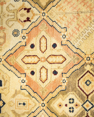 Contemporary Eclectic Green Wool Area Rug 6' 0" x 8' 7" - Solo Rugs