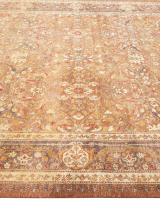 Contemporary Eclectic Brown Wool Area Rug 6' 3" x 8' 9" - Solo Rugs
