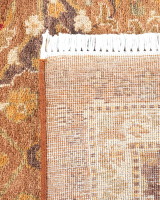 Contemporary Eclectic Brown Wool Area Rug 6' 3" x 8' 9" - Solo Rugs