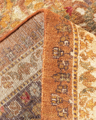 Contemporary Eclectic Brown Wool Area Rug 6' 3" x 8' 9" - Solo Rugs