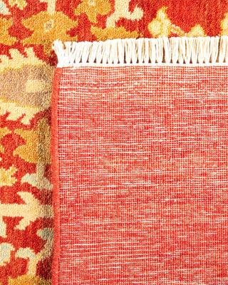 Contemporary Eclectic Orange Wool Area Rug 10' 0" x 13' 6" - Solo Rugs