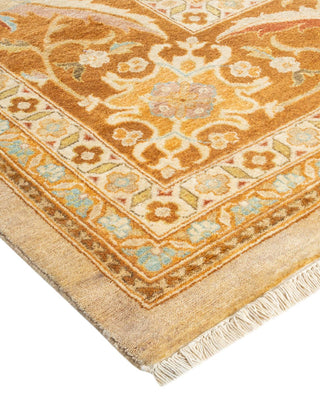 Contemporary Eclectic Ivory Wool Area Rug 9' 0" x 12' 3" - Solo Rugs