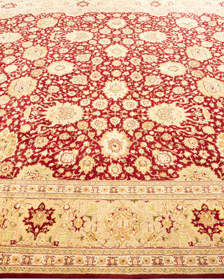 Traditional Mogul Red Wool Area Rug 8' 2" x 10' 3" - Solo Rugs