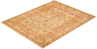 Traditional Mogul Ivory Wool Area Rug 7' 10" x 10' 2" - Solo Rugs