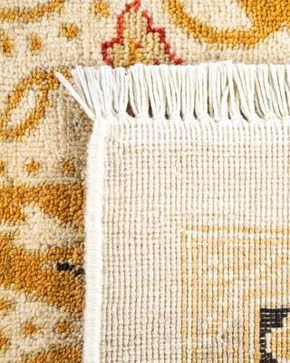 Traditional Mogul Ivory Wool Area Rug 9' 2" x 12' 1" - Solo Rugs