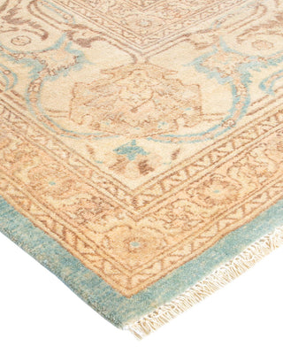 Contemporary Eclectic Light Blue Wool Area Rug 8' 2" x 10' 4" - Solo Rugs