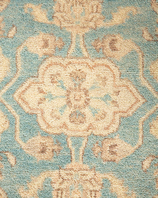 Contemporary Eclectic Light Blue Wool Area Rug 8' 2" x 10' 4" - Solo Rugs