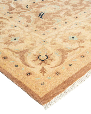 Contemporary Eclectic Brown Wool Area Rug 6' 0" x 8' 10" - Solo Rugs