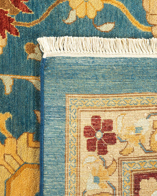 Contemporary Eclectic Blue Wool Area Rug 12' 1" x 17' 3" - Solo Rugs