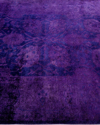 Contemporary Fine Vibrance Purple Wool Area Rug 4' 3" x 6' 1" - Solo Rugs