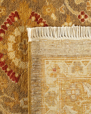 Contemporary Eclectic Green Wool Area Rug 9' 1" x 11' 10" - Solo Rugs
