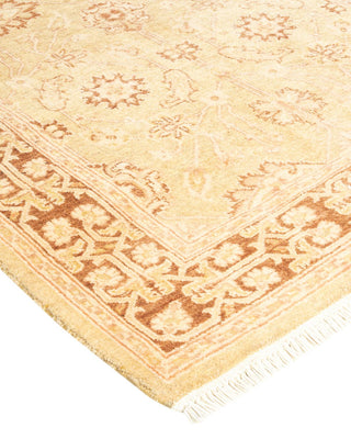 Contemporary Eclectic Ivory Wool Area Rug 3' 1" x 5' 1" - Solo Rugs