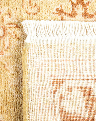 Contemporary Eclectic Ivory Wool Area Rug 3' 1" x 5' 1" - Solo Rugs