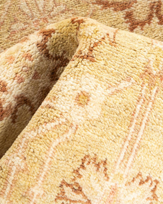 Contemporary Eclectic Ivory Wool Area Rug 3' 1" x 5' 1" - Solo Rugs