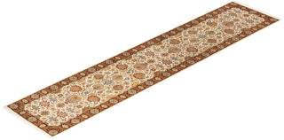 Traditional Mogul Ivory Wool Runner 2' 9" x 13' 1" - Solo Rugs
