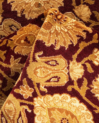 Traditional Mogul Red Wool Runner 2' 7" x 11' 10" - Solo Rugs